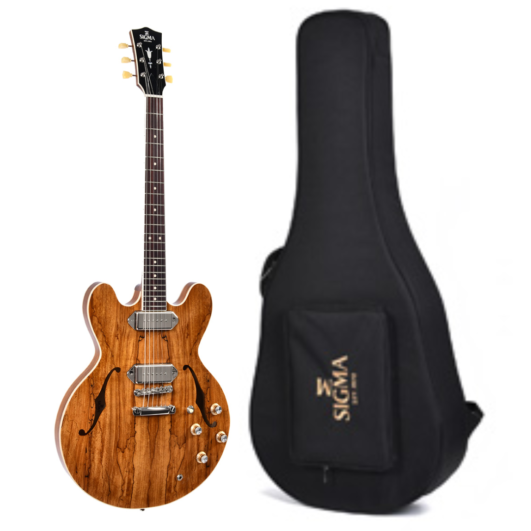 Sigma Guitars HBSA-102P-AN – Semi Hollow Electric Guitar