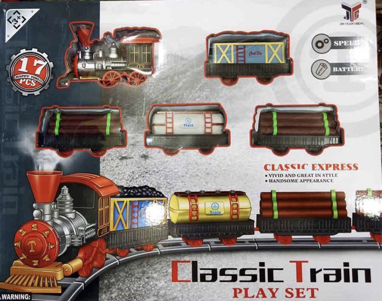 classic train play set