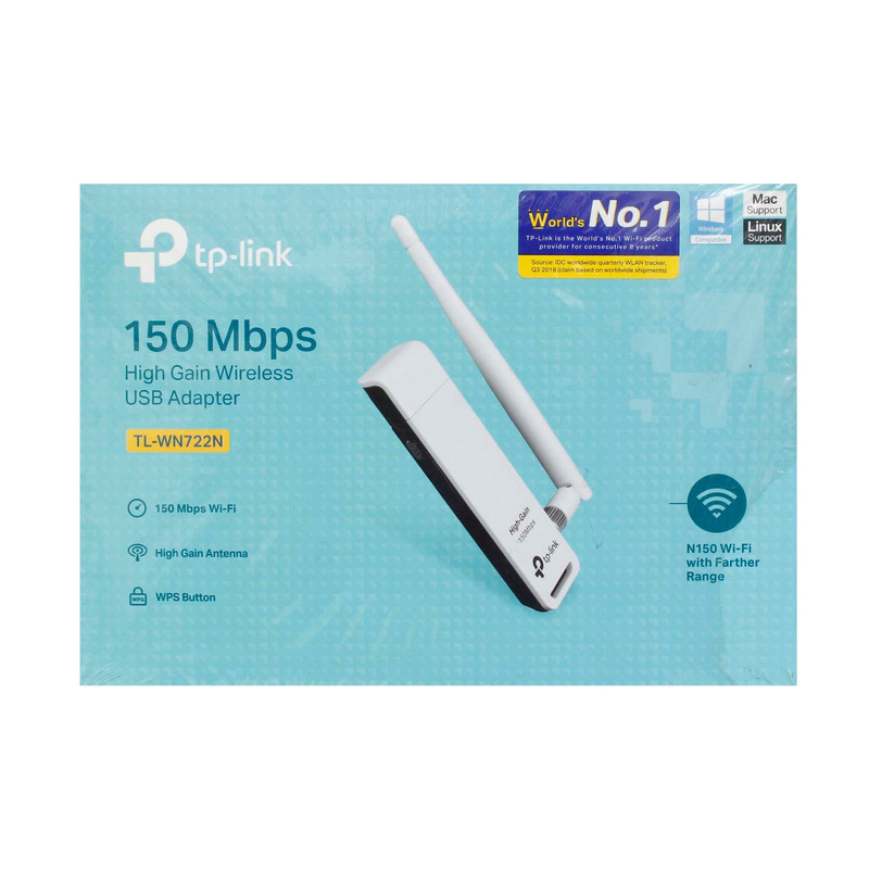 TP-Link 150 Mbps High Gain Wireless USB Adapter (TL-WN722N)