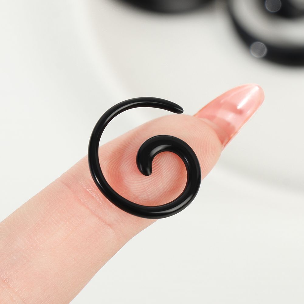 Pair Punk Little Mermaid Ariel Ear Plugs - Flesh Tunnels Taper Stretcher 6-30mm - View #4