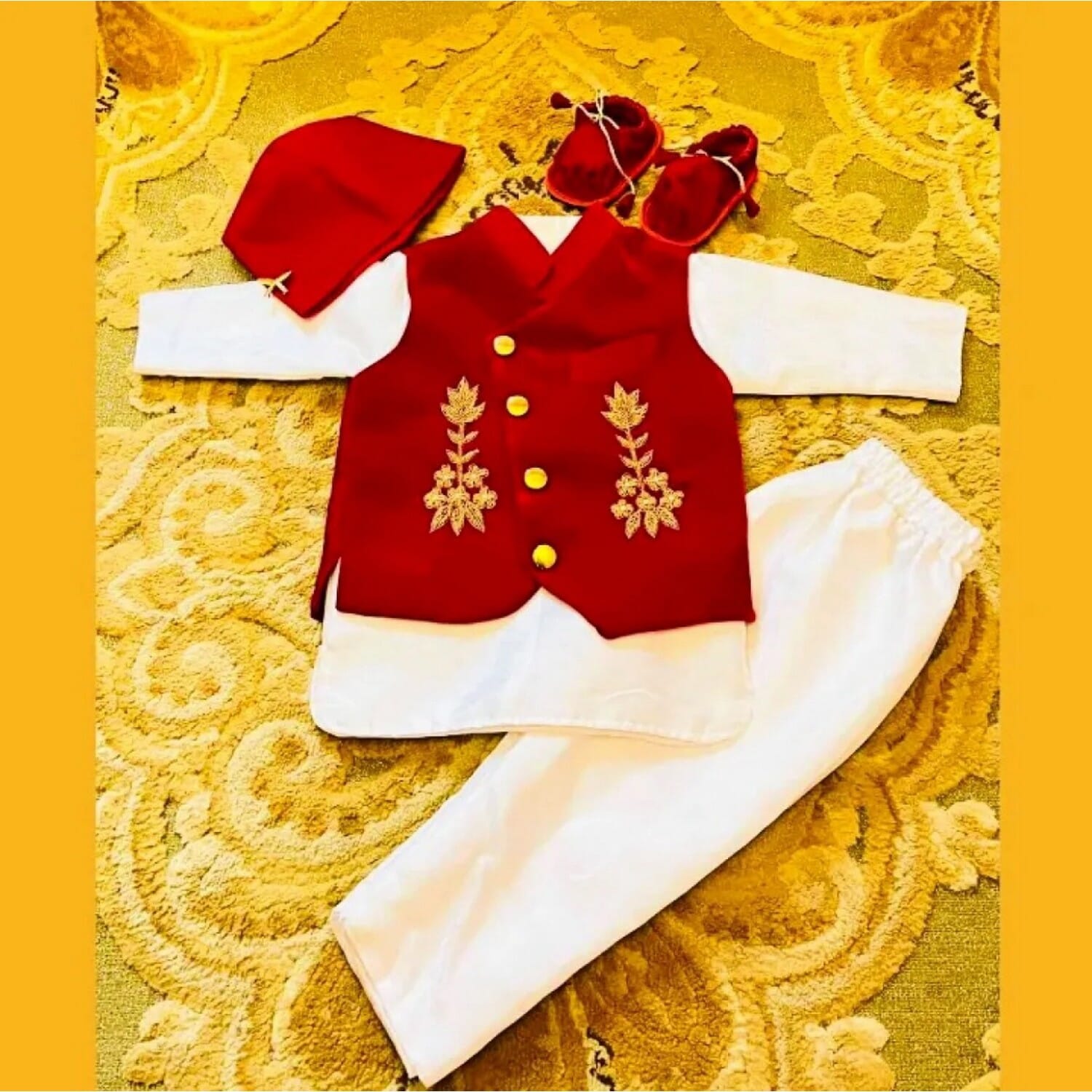 Baby Boy's Pasni / Dress Set Red