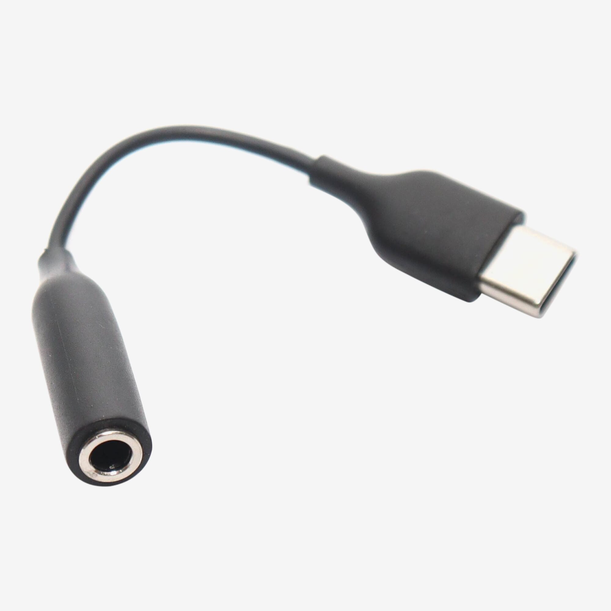Black Color USB TYPE- C Headset Jack Adapter