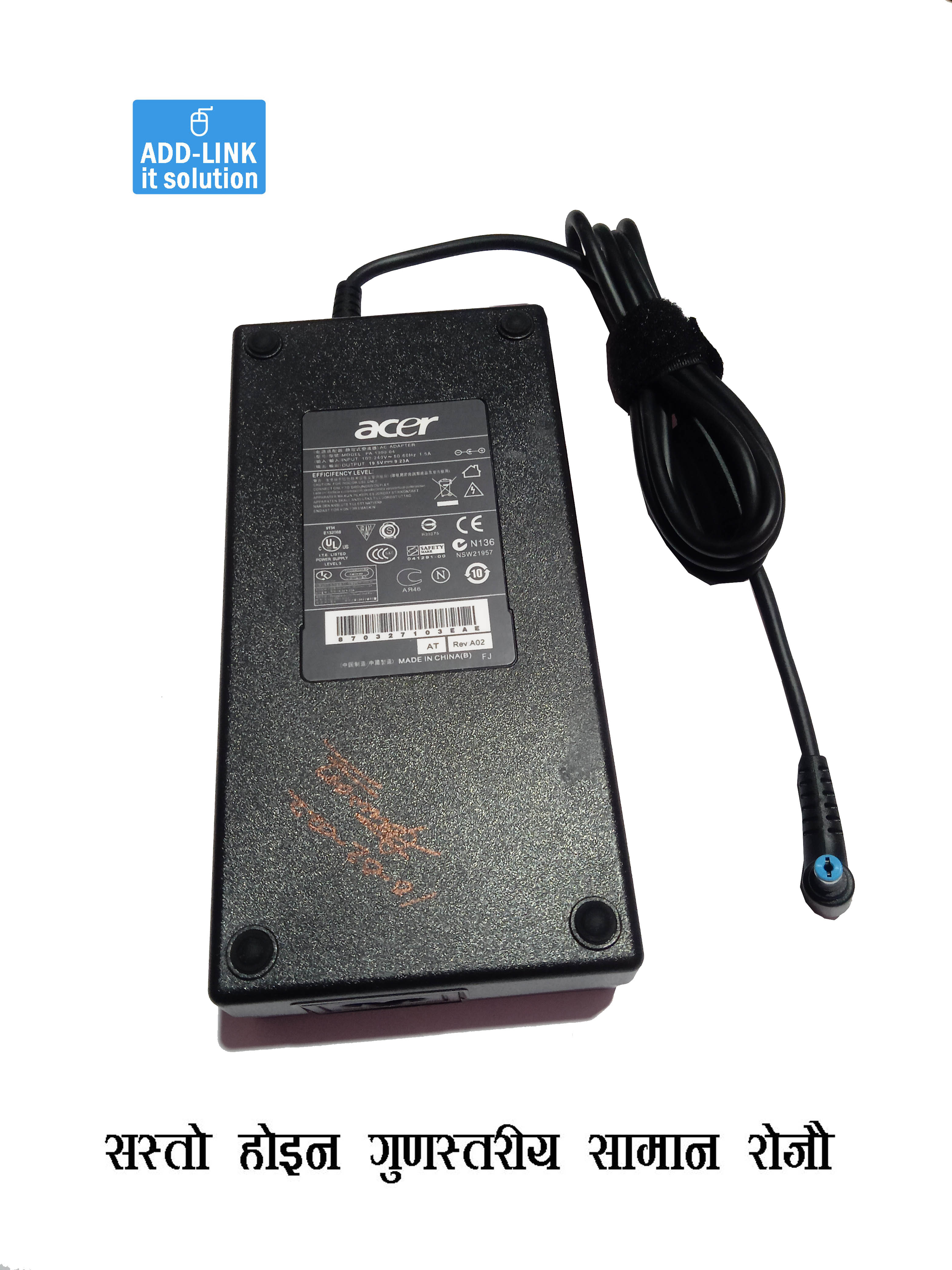 180 watt 19.5V 9.23A 5.5*1.7 mm Laptop AC Adapter For Acer Nitro5 N17C1