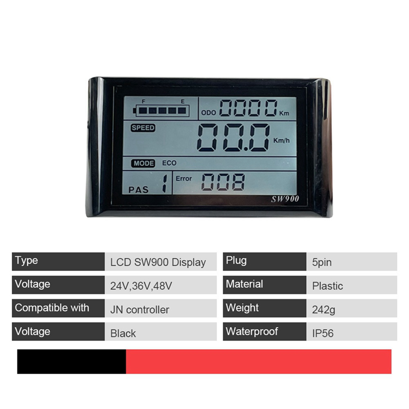 Sw900 24V 36V 48V 500W 750W 9 Tubes Brushless 26A Controller Throttle Brake ...