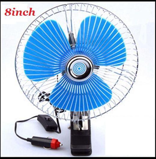 Car Vehicle Oscillating Fan 8Inch Dc 12V With Clip Clamp