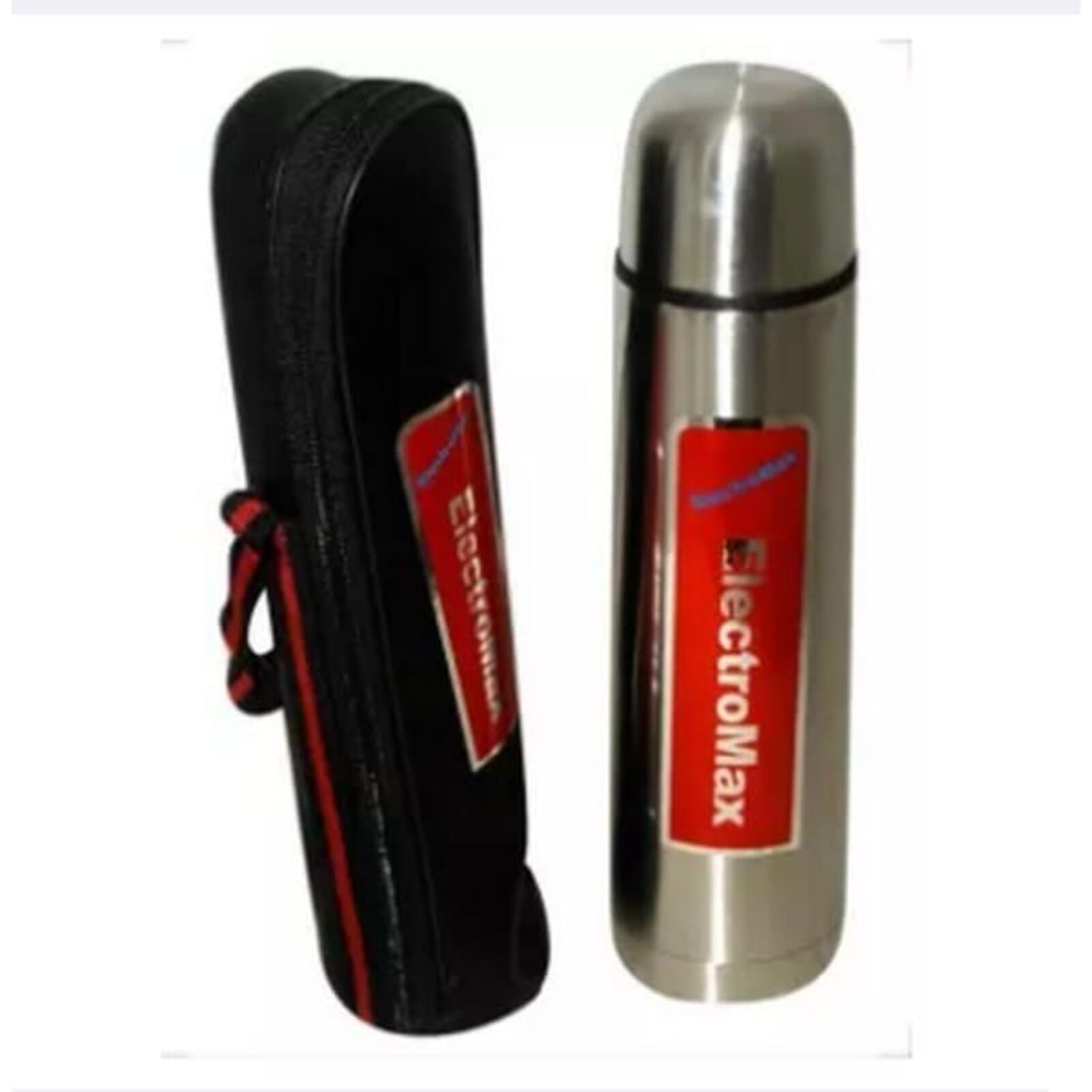 Stainless Steel Vacuum Flask Thermos Hot & Cold - 1L With Carrying Case