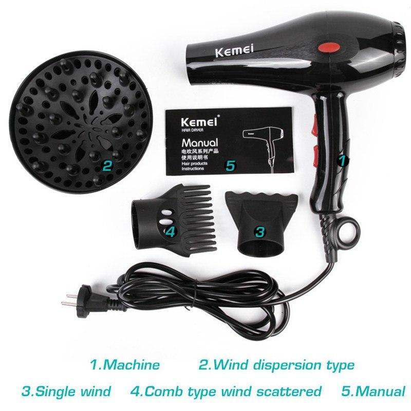 Kemei Km-8880 High-Power Overheating Protection Hair Dryer