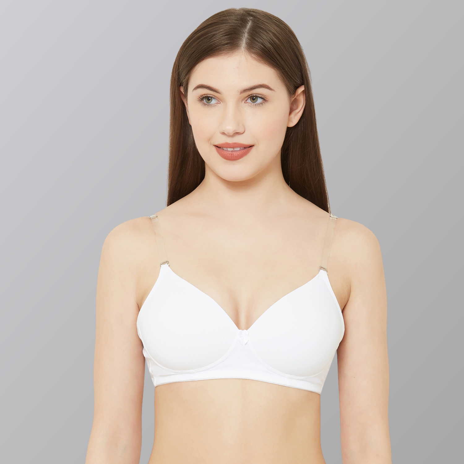 Juliet Women Comfy Cotton-Padded Non-Wired T-Shirt Bra With Free