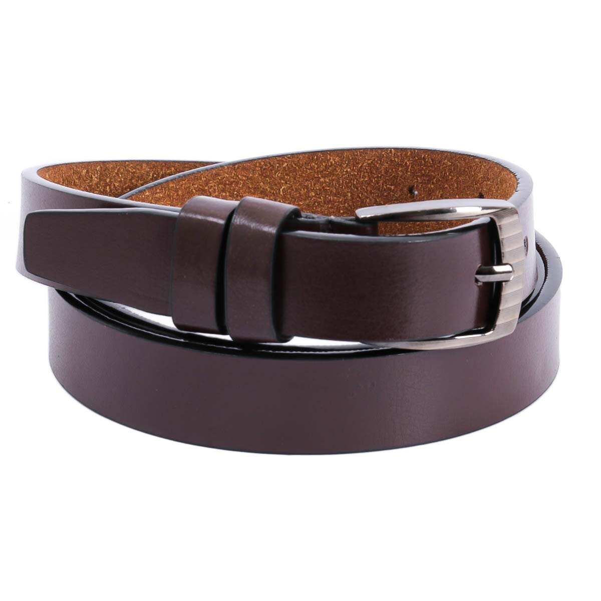 Brown Plain Formal Belt For Women
