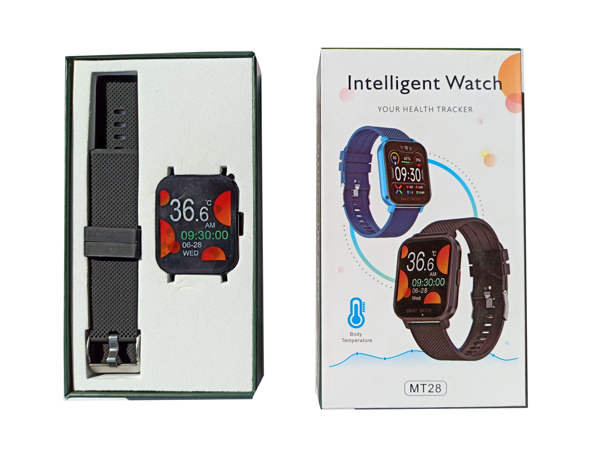 MT28 Smart Watch Heart Rate Body Temperature Blood Oxygen IP67 Waterproof  Pedometer Mileage Smartwatch - Black: Buy Online at Best Prices in Nepal |  Daraz.com.np