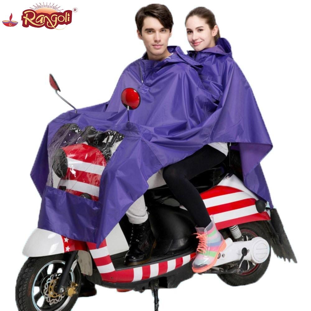 double layer raincoat