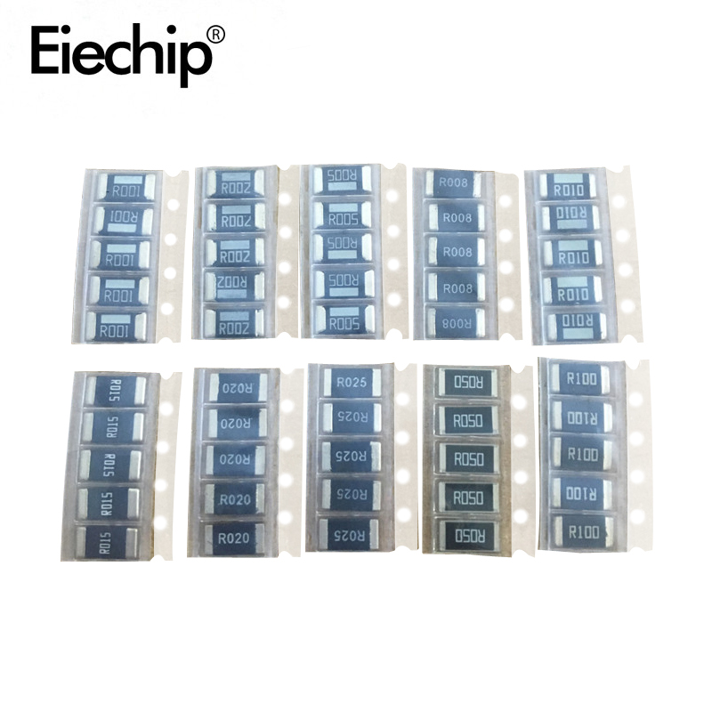 Resistor R050 2512 SMD resistors kit 1% High quality alloy resistance 10 value*5pcs ...