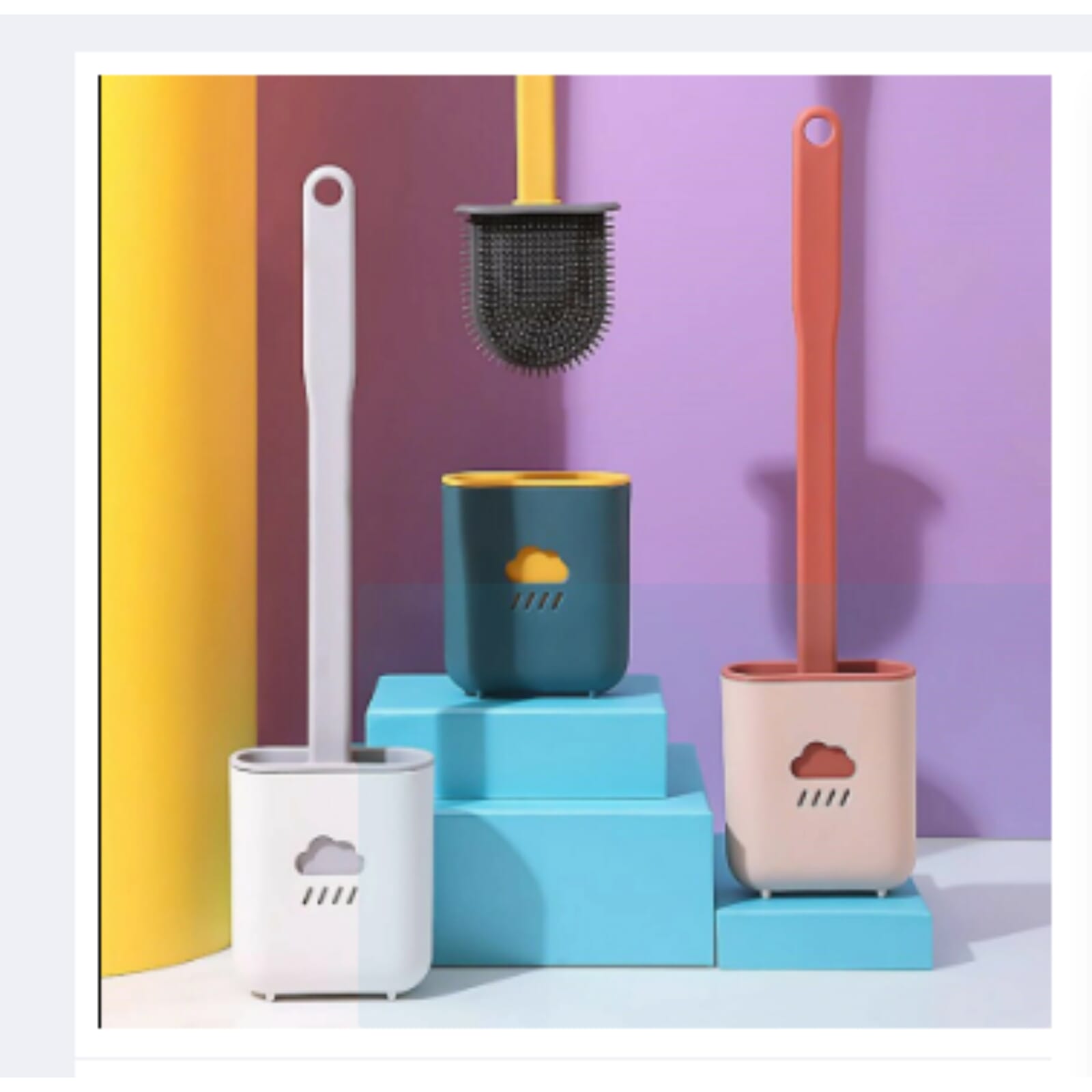 Silicone Wall-Mounted Toilet Brush