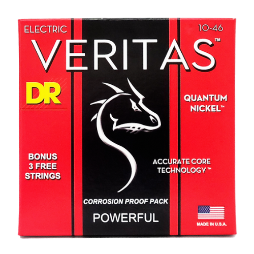 DR Strings VERITAS Coated Core Technology Electric Guitar Strings: Medium 10-46