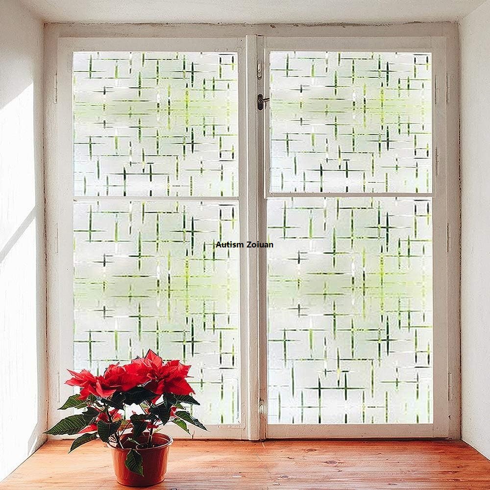 Window Sticker Block View Glass Window Sticker: Window Blocking UV Removal Static Electricity ...