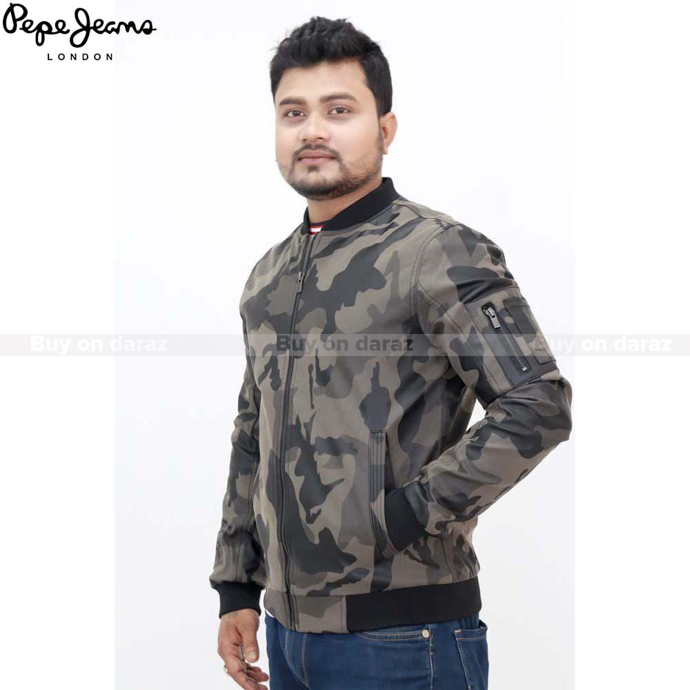 pepe jeans camouflage jacket