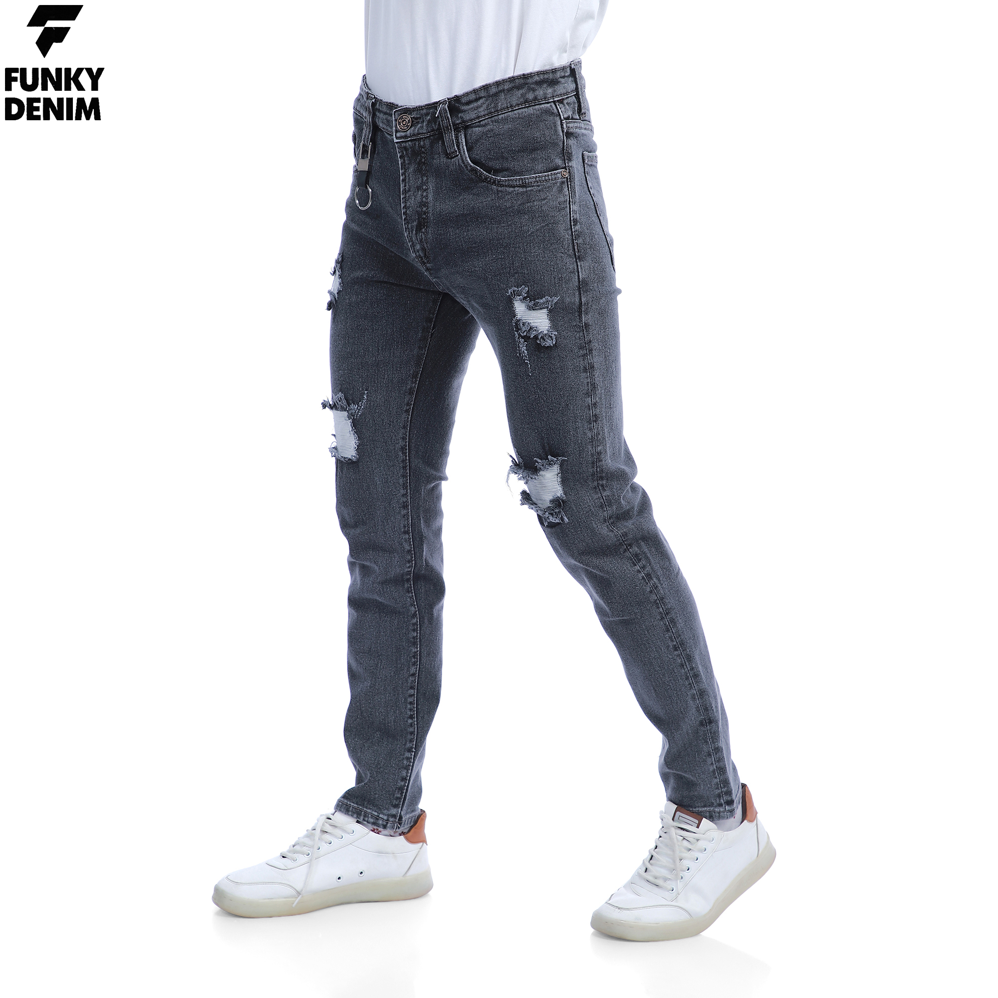 Funky Jeans New Damage Jeans Pant Fit Jeans Fancy Damage Jeans