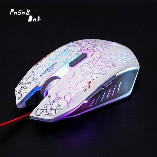 EWEADN V3 6D Professional 6 Buttons 3200CPI with 2400DPI Gaming Sensor Pro Mechanical Gaming Mouse