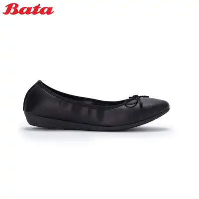 Bata best sale black flats