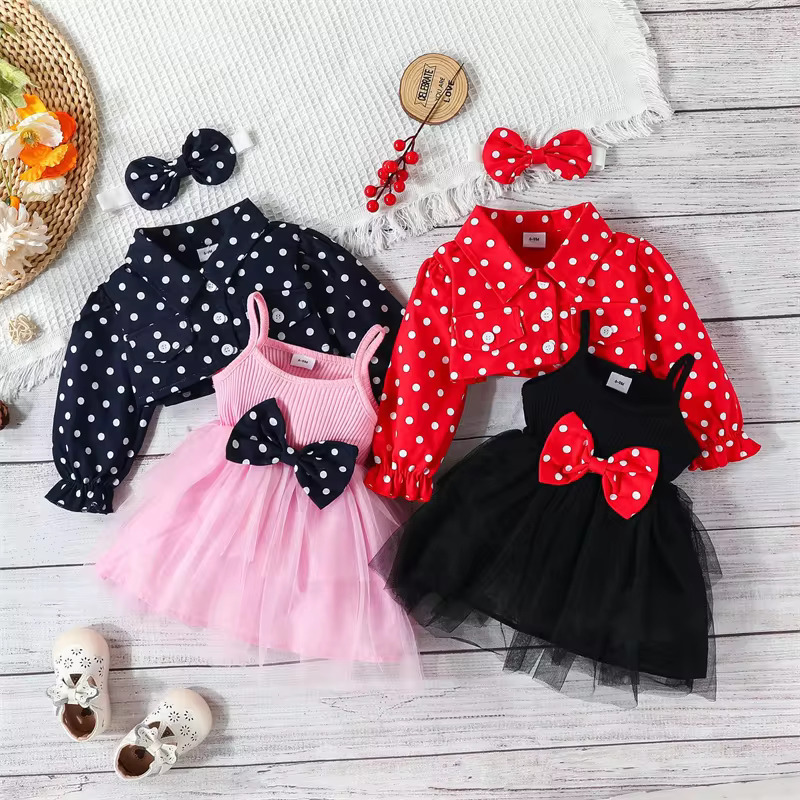 Dress Skirt Polka Dot Aliexpress Sets Summer Girls Dress Factory