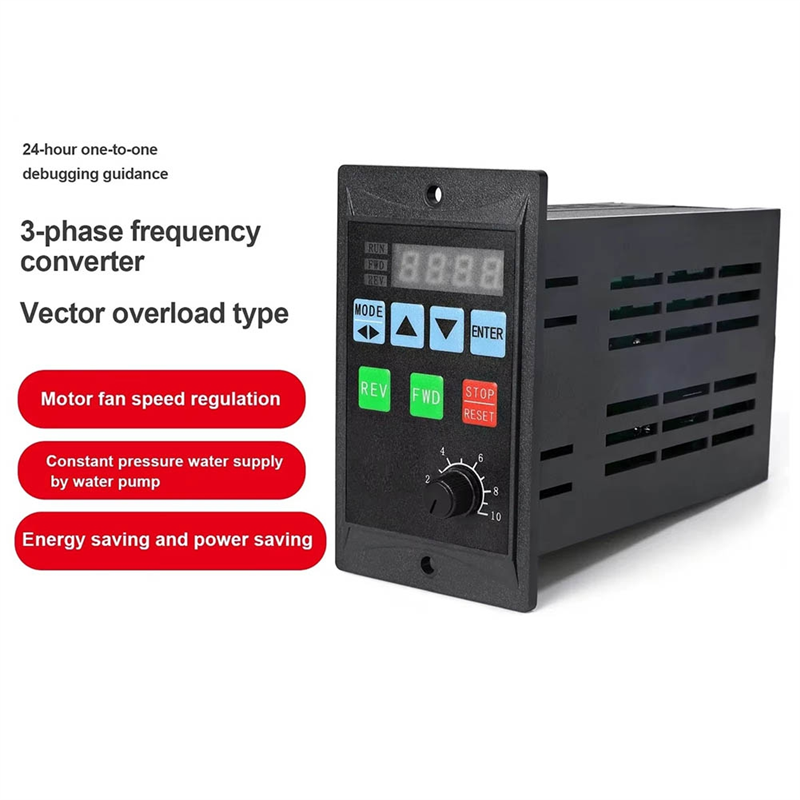 (GGBR) Frequency Converter 750W VFD Single Phase 220V Input 3 Phase ...