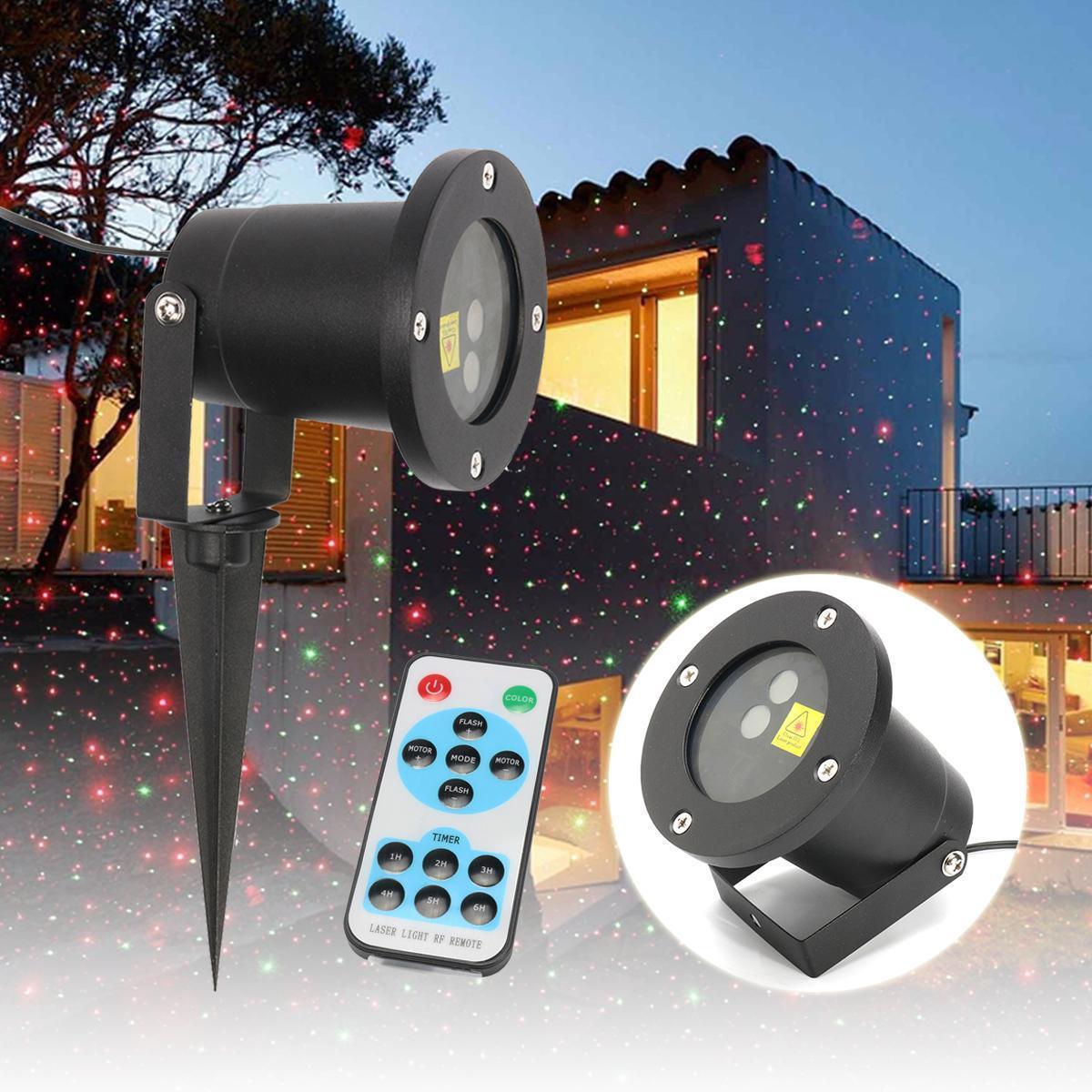 Star Projector Stage Light Waterproof R G Laser Led Remote Control Outdoor Landscape Lamp Australian Plug