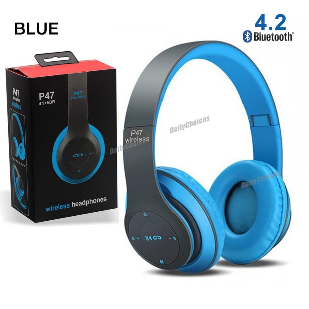 P47 Wireless Bluetooth Foldable Headphones (Fm/Wireless/Tf Card