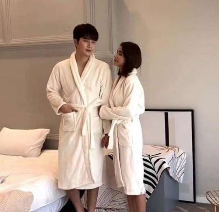 Combo Of 2 Unisex Bathrobe - Pack Of 2 Bathrobe Gown - 3/4 & Full Sleeve Knee Length With Pocket - Set Of 2 Bath Robe Is Available In All Sizes
