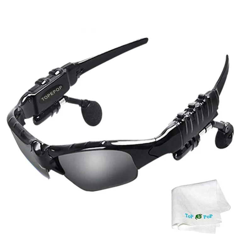 Smart Glasses With Sports Stereo Wireless Bluetooth 4.0 Headset Black