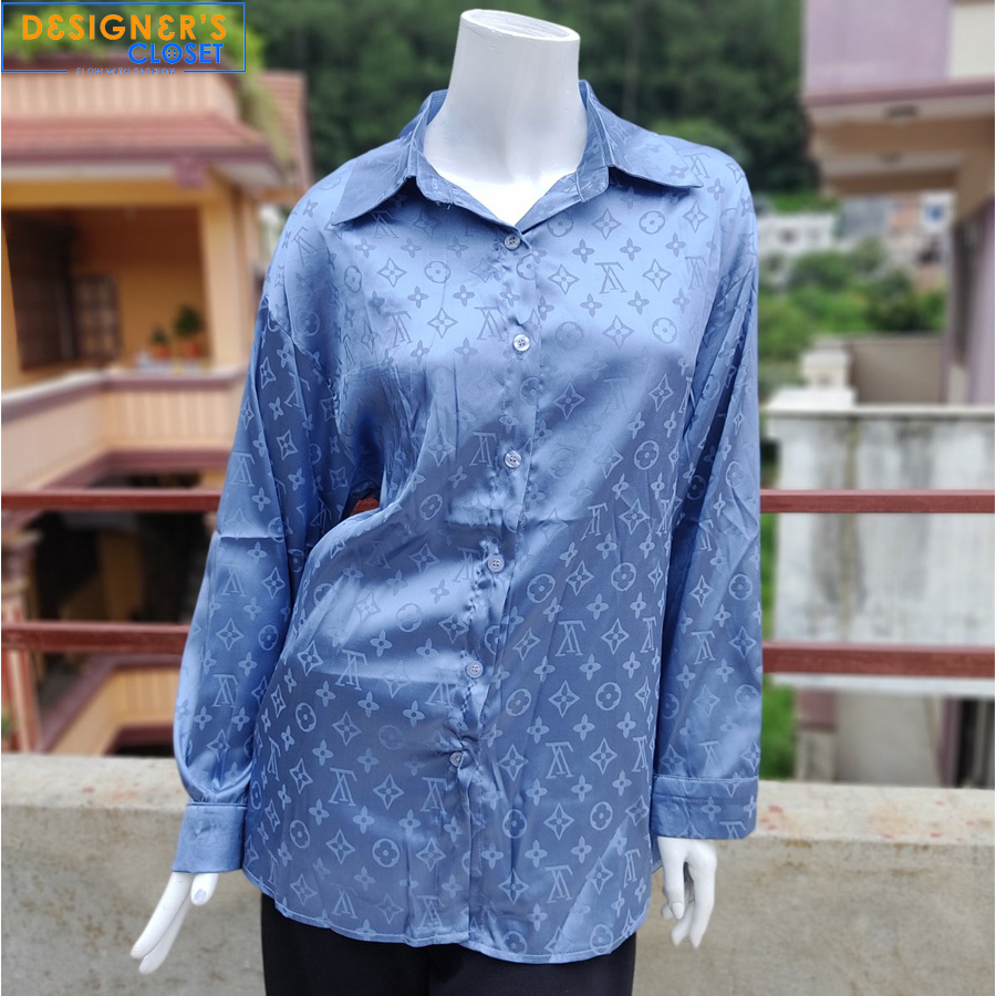 Oversized Silk Shirt For Women - Over 