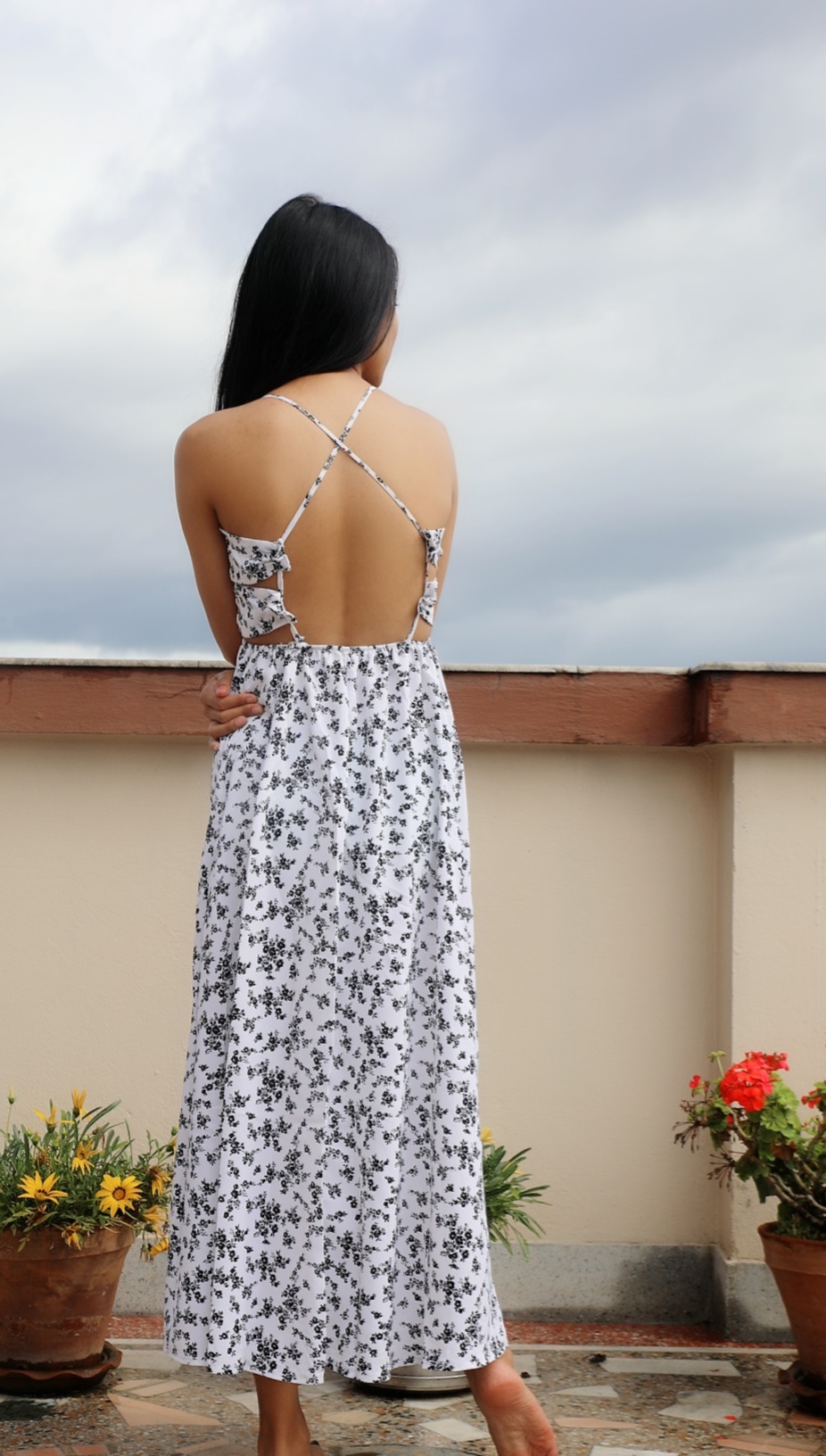 Floral Backless Print Beach Maxi One Piece Dress Buy Online At Best Prices In Nepal Daraz Com Np