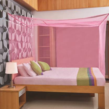 Double Bed Square Four Corner Tie Hanging Mosquito Net