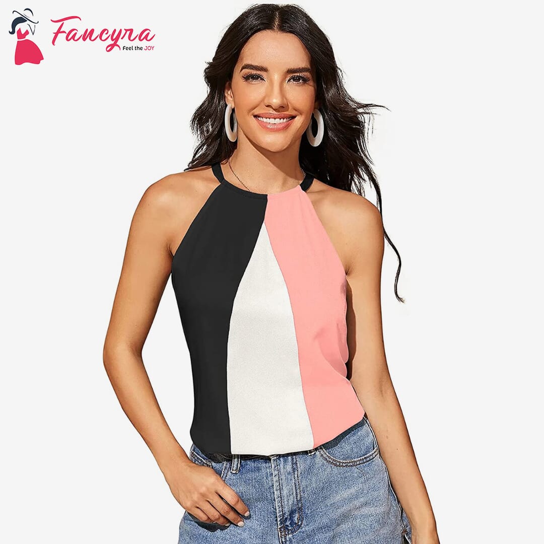 Sleeveless cheap fancy tops