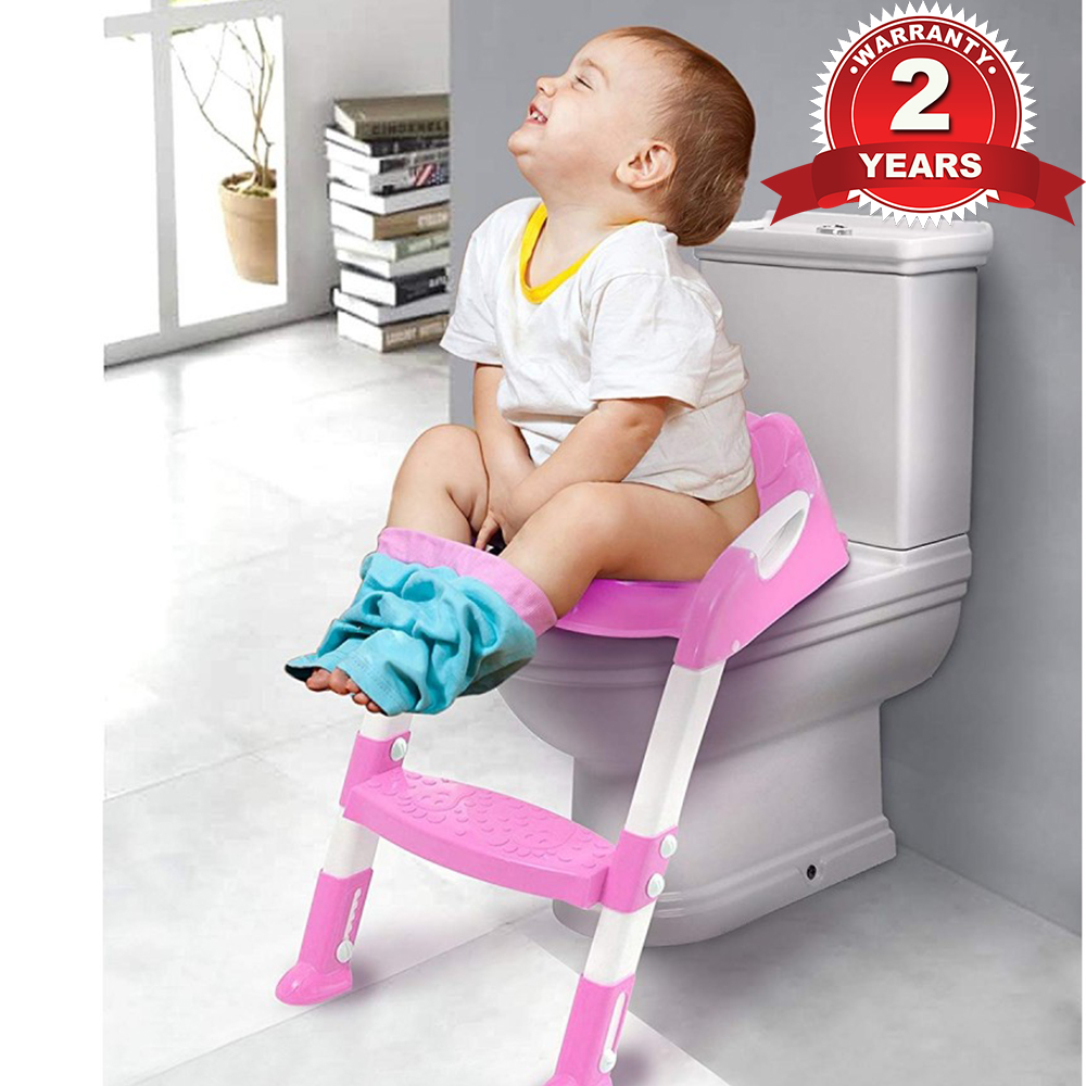 Foldable Baby Toilet Seat Kids Toilet With Adjustable Ladder Child ...