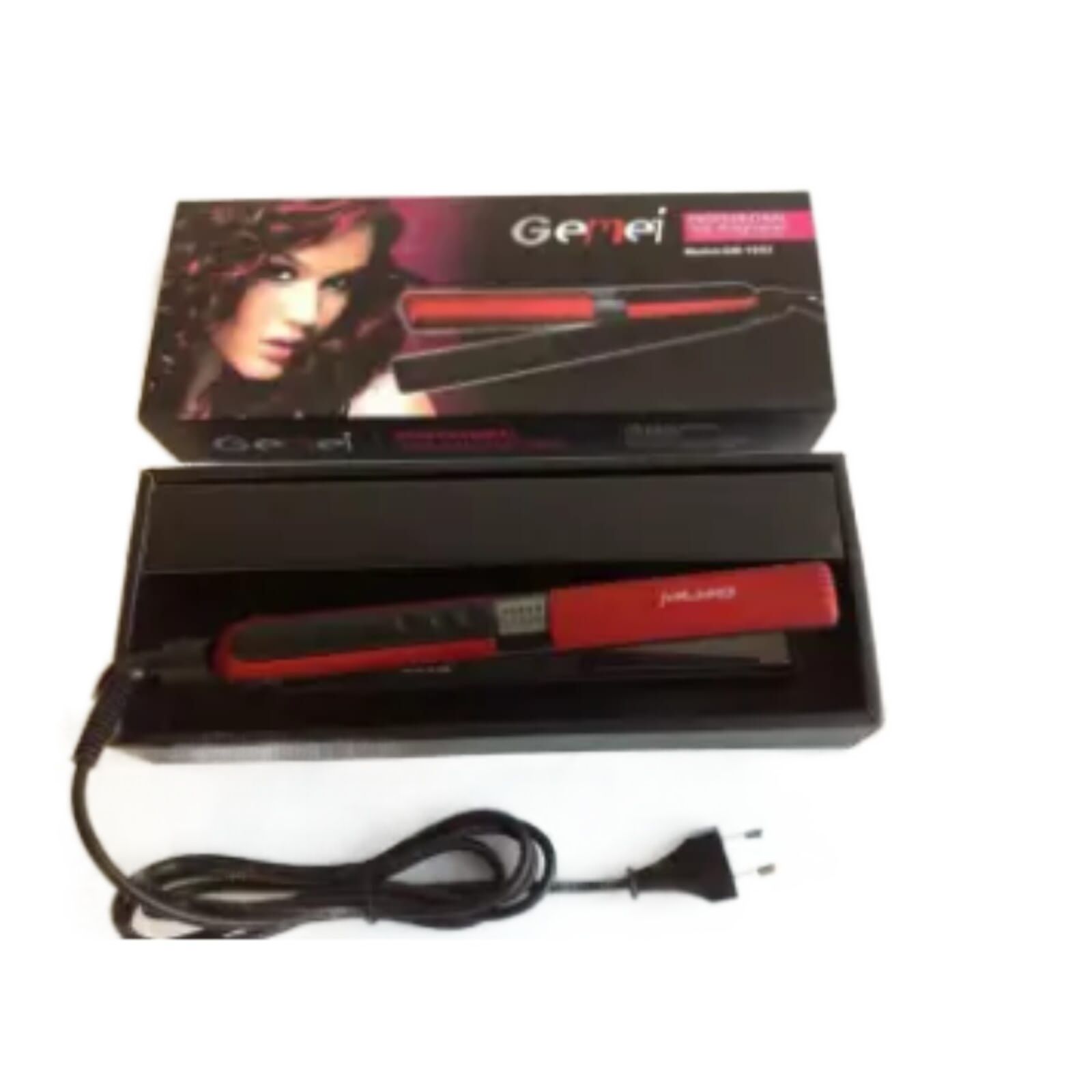 Geemy Professional Hair Straightener With Temperature Heating Control (Gm-1902)