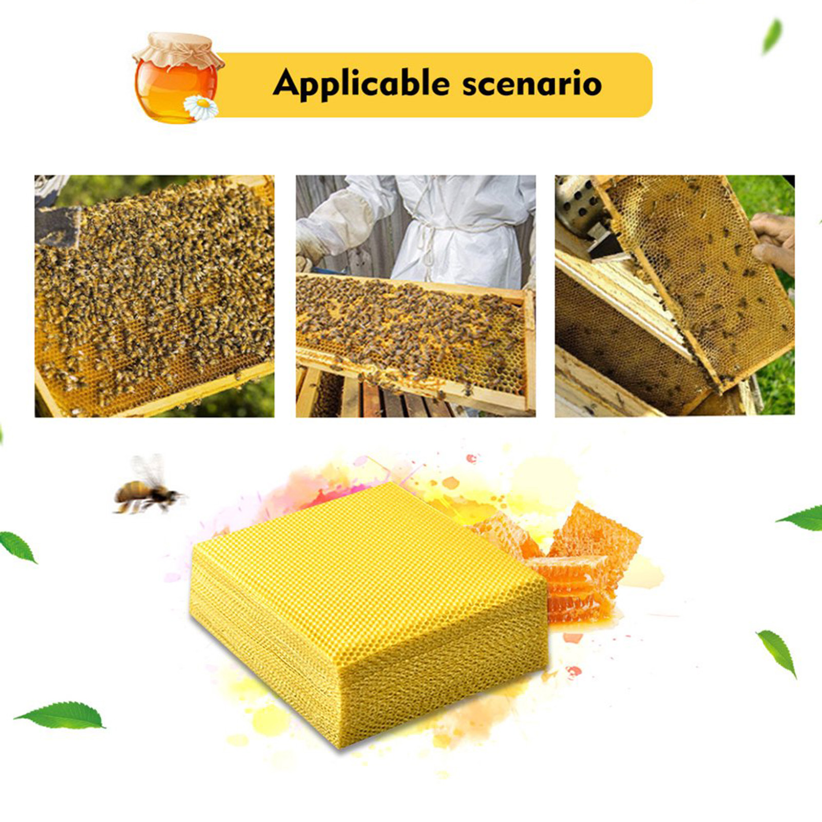Beeswax Sheets Beekeeping Sheets For Hives 41.5x19.5cm Candle Making...