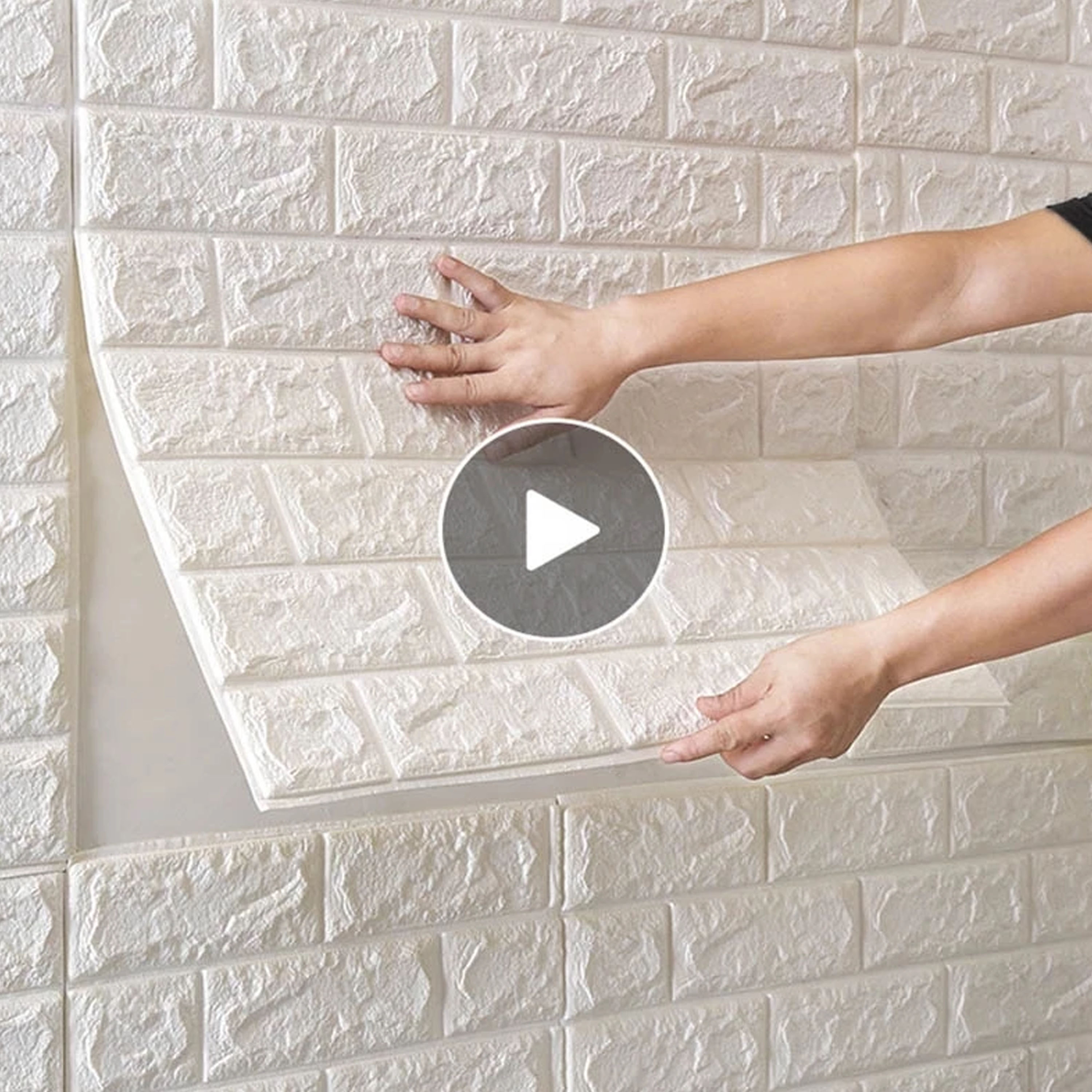 3mm Sticker Panel Self Adhesive 3D Wall Stickers Bedroom Decor 3mm Foam Brick Room Decor ...