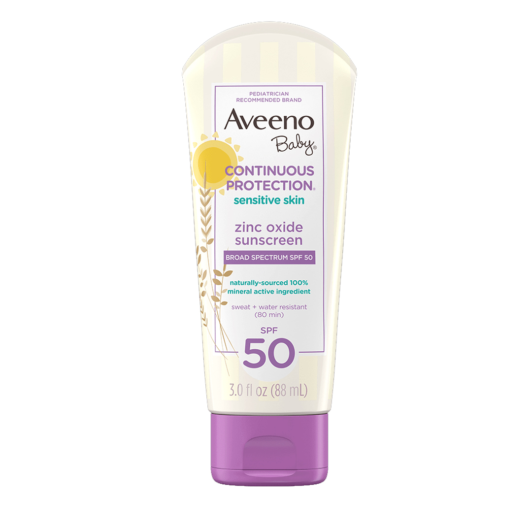 Aveeno Baby Continuous Protection Zinc Oxide Sunscreen Spf 50 -88ml
