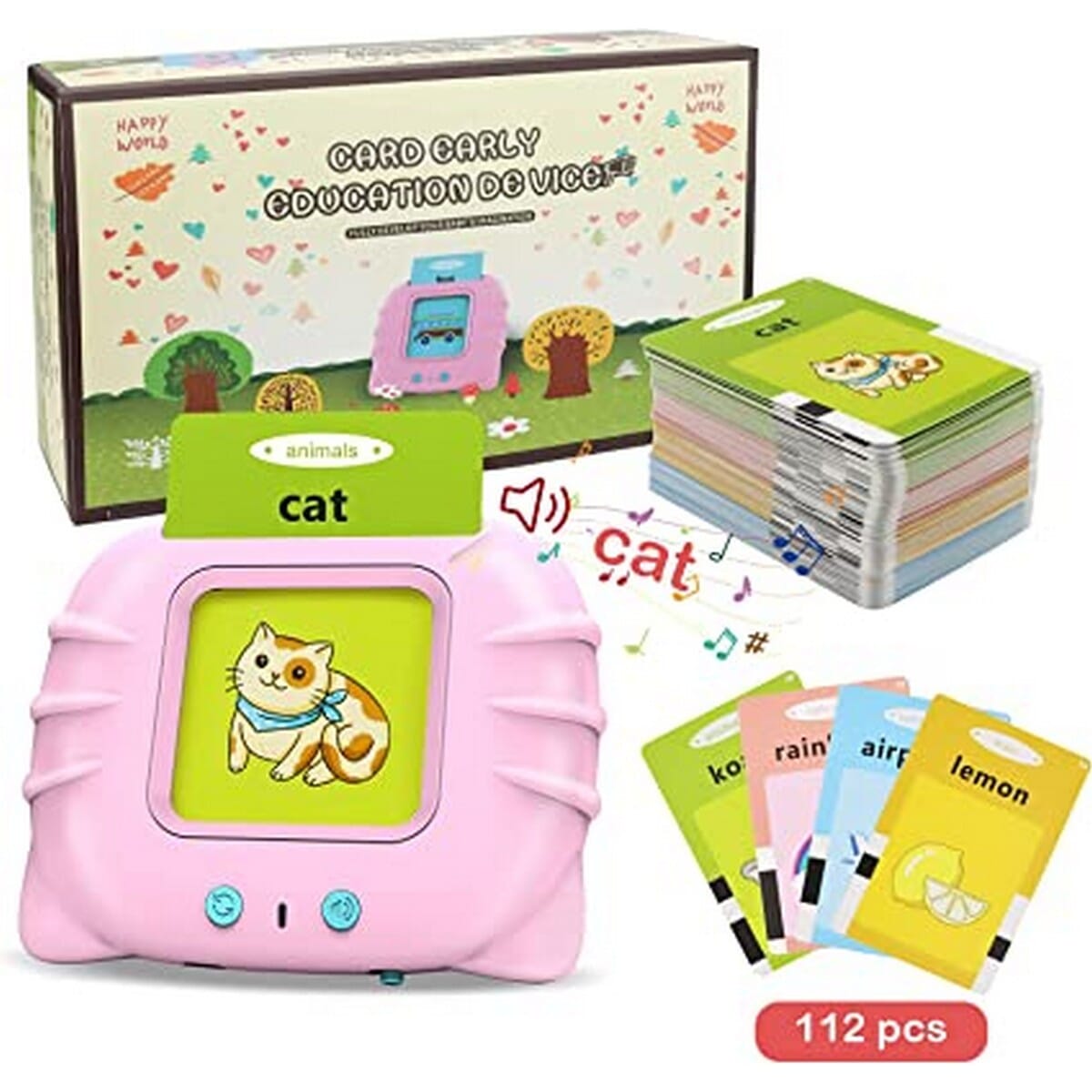 Audible Toddler Flash Card Educational Toys for Year Old