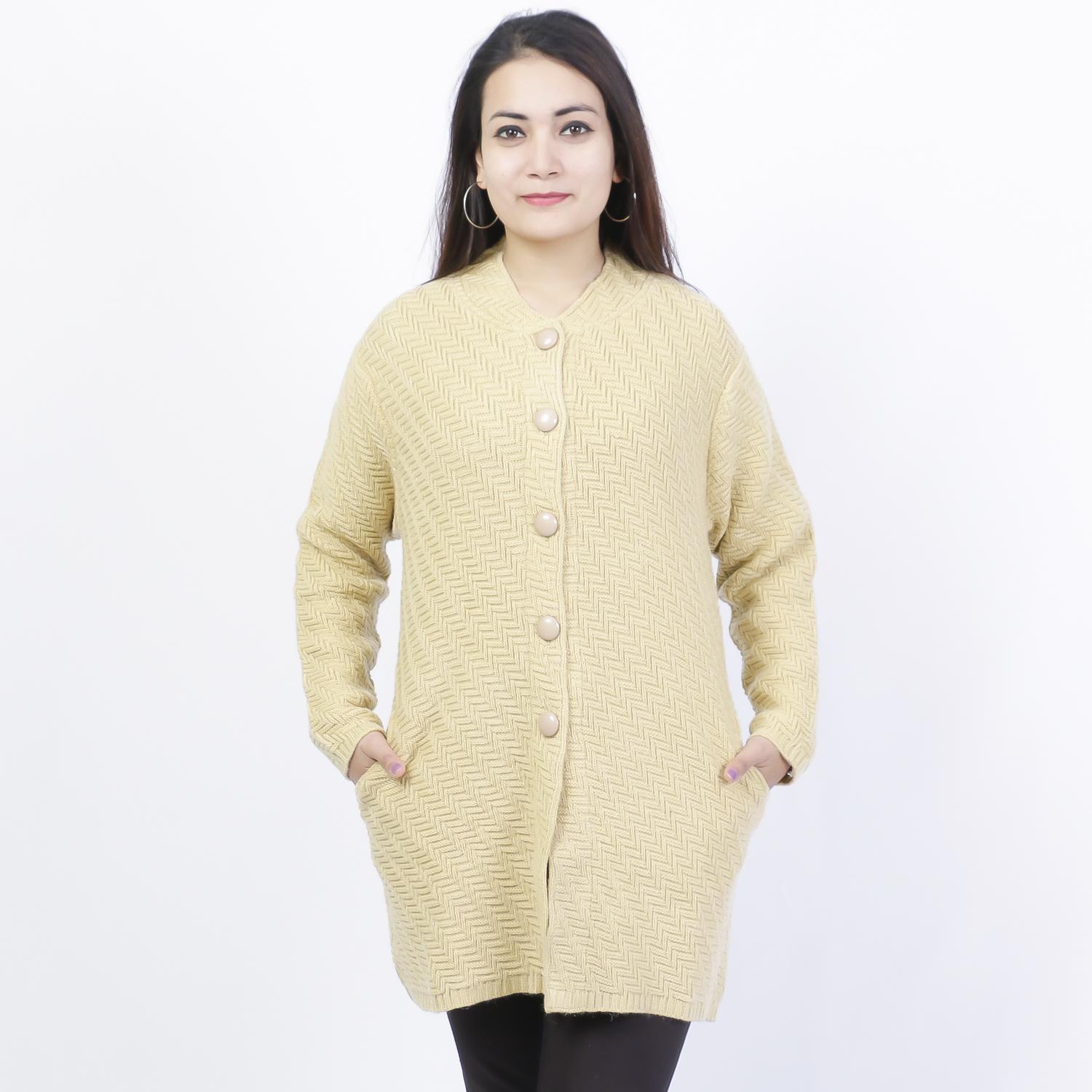 Long woolen sweater for ladies best sale