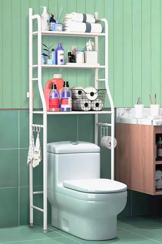 Layers Toilet Rack, Multifunctional Space Saving Bathroom