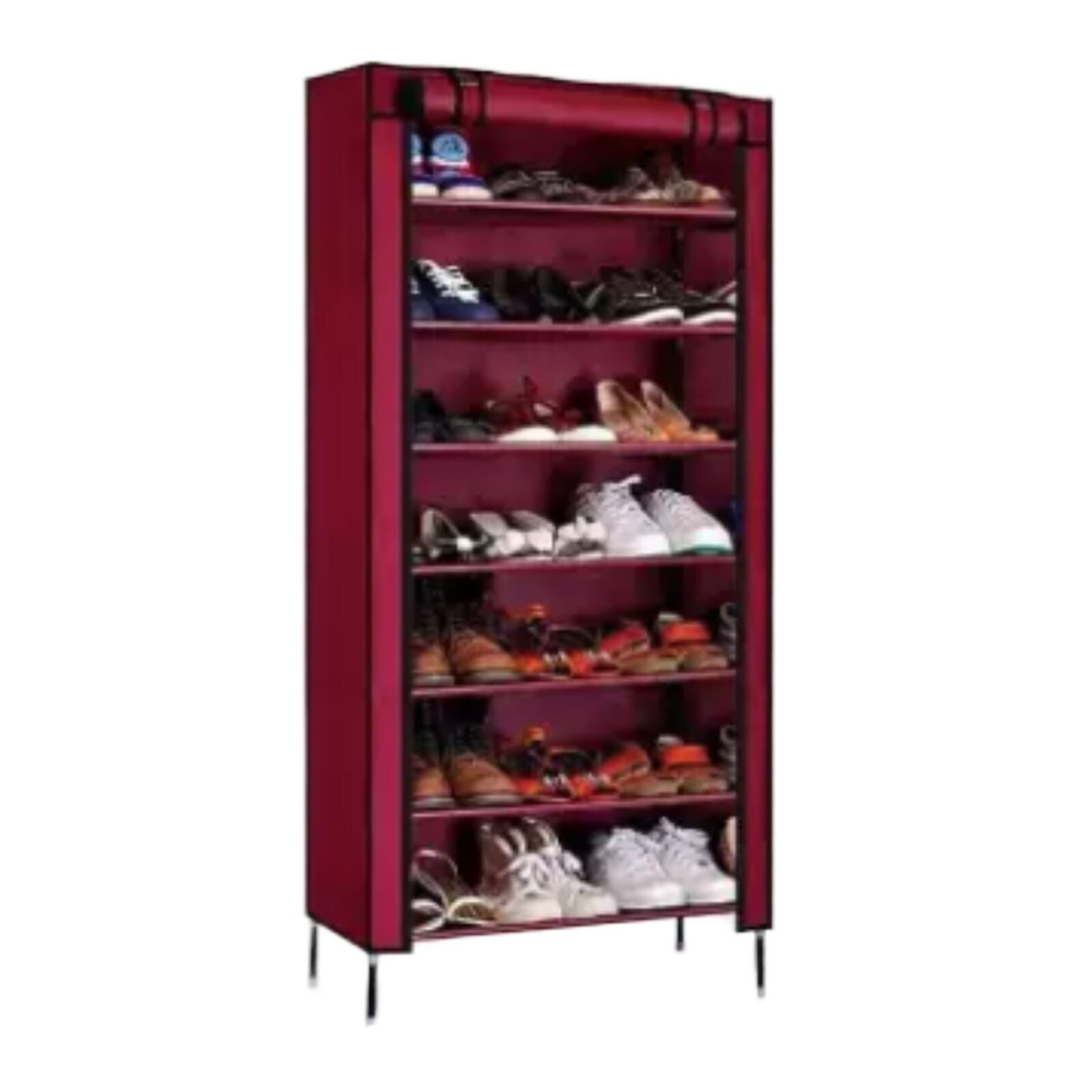6 Layers Shoe Rack Portable And Folding (60 X 30 X 108 Cms)