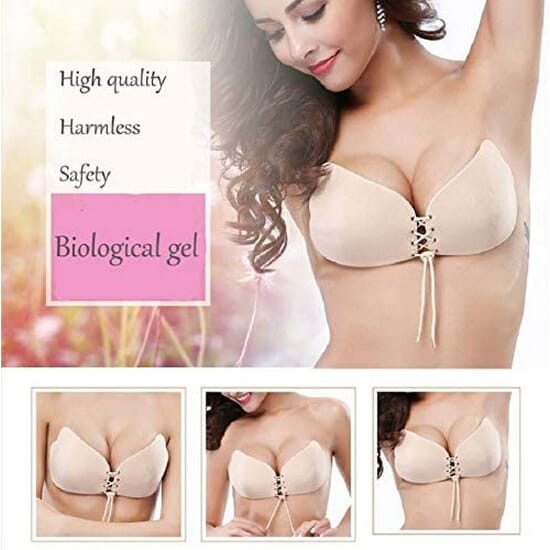 HANZHAN Bras for Women Sports Women Strapless Bra Breast Lift Push Up Bra  Self Adhesive Silicone Bra Tan Bra for Women (Beige, A) : :  Clothing, Shoes & Accessories