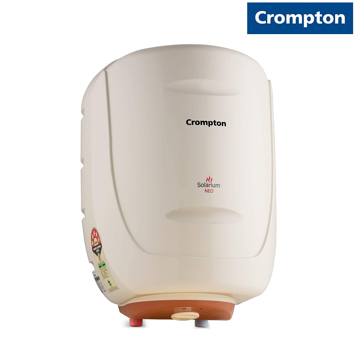 Crompton Solarium Neo 15-Litre Storage Water Heater with Installation Pipe