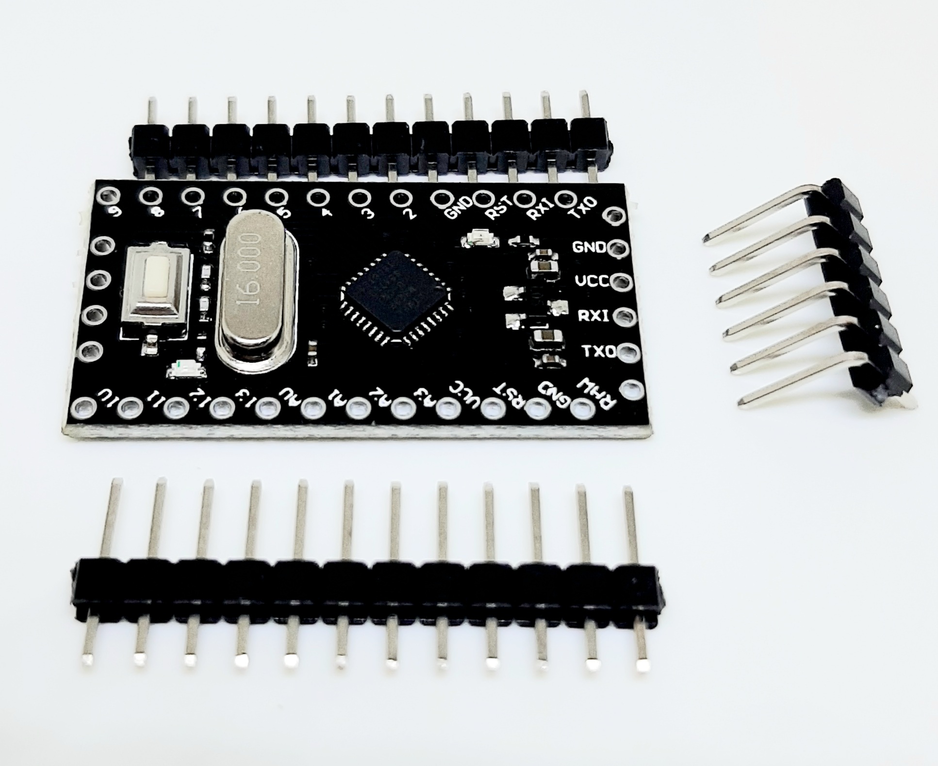 Arduino Pro Mini a microcontroller board based on the ATmega328P ...