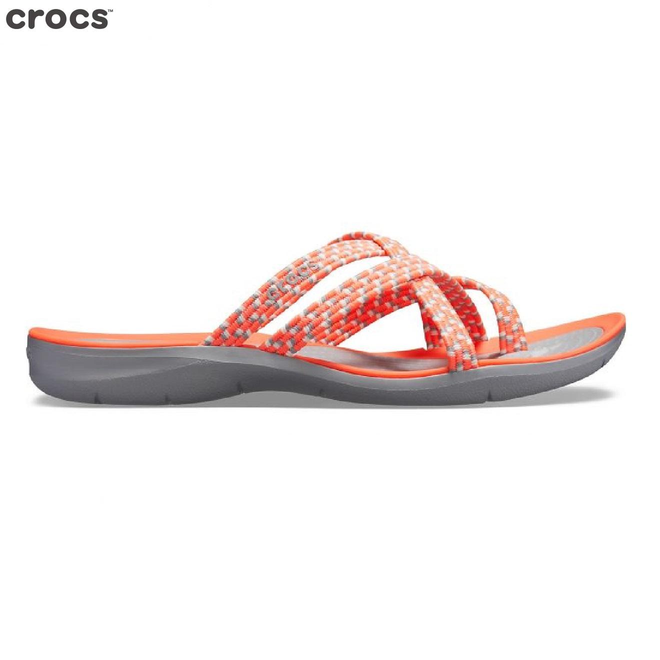 crocs swiftwater braided web flip