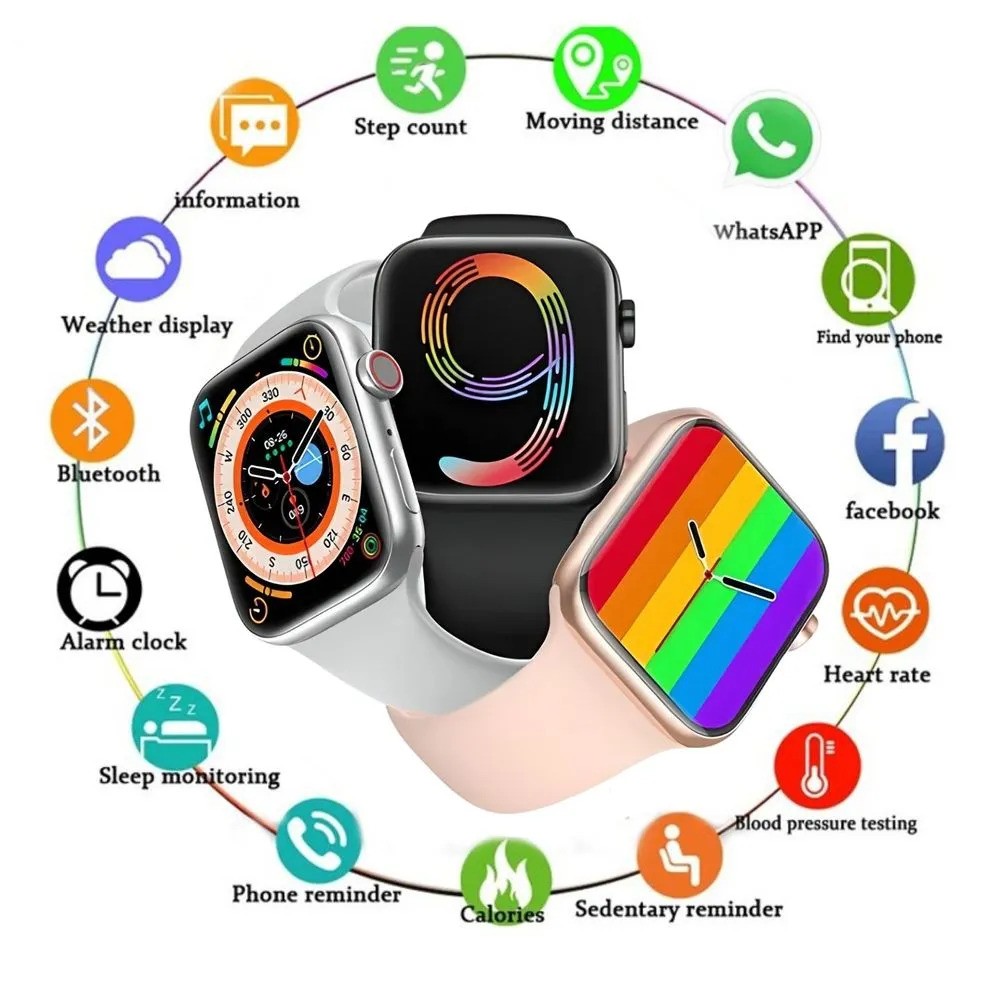 S9 Pro Max Smart Watch – Fitness Tracker with Heart Rate, Blood Pressure, and Sleep Monitoring