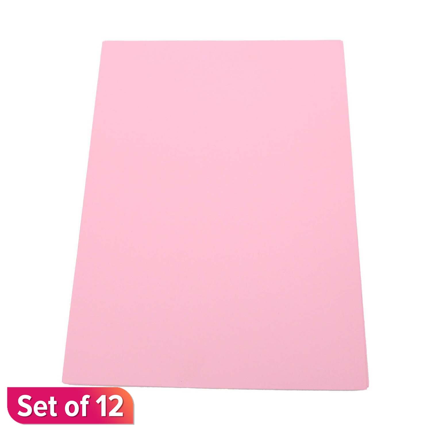 Pink A4 Size Color Paper 50 Pcs Set Of 12 | Daraz.com.np