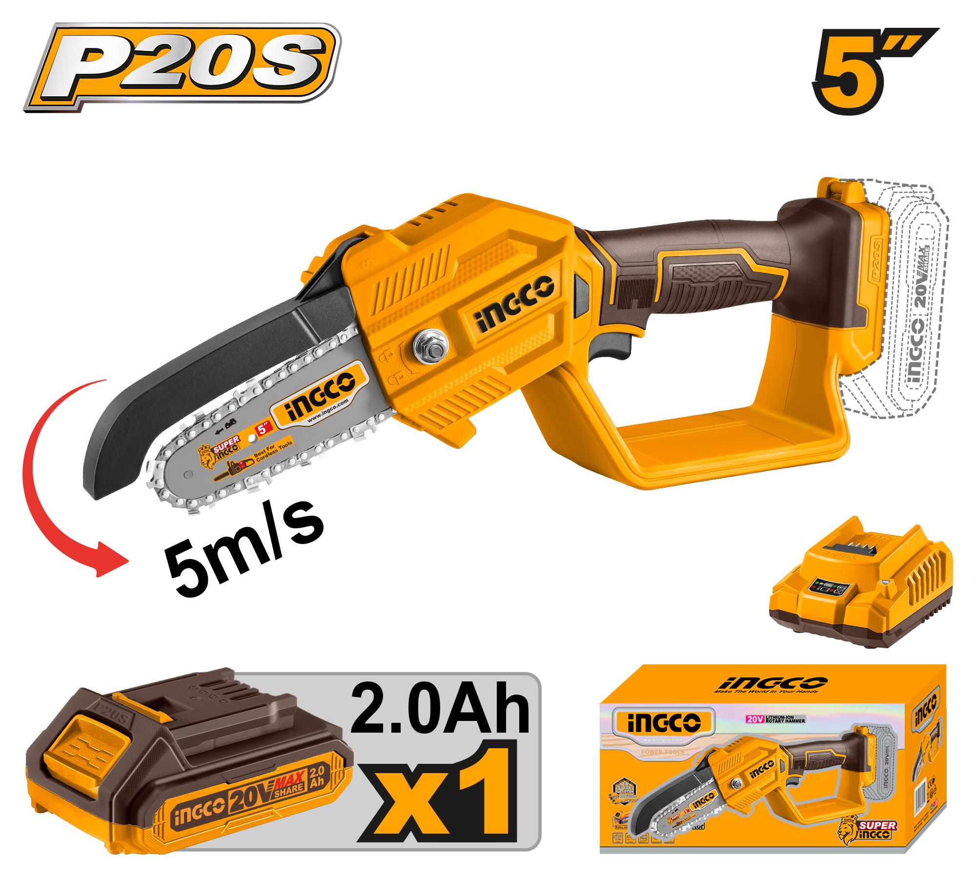 Pruner Inco Ingco 20V Cordless Pruner Saw Handy Chain CGSLI20581 | Daraz.com.np