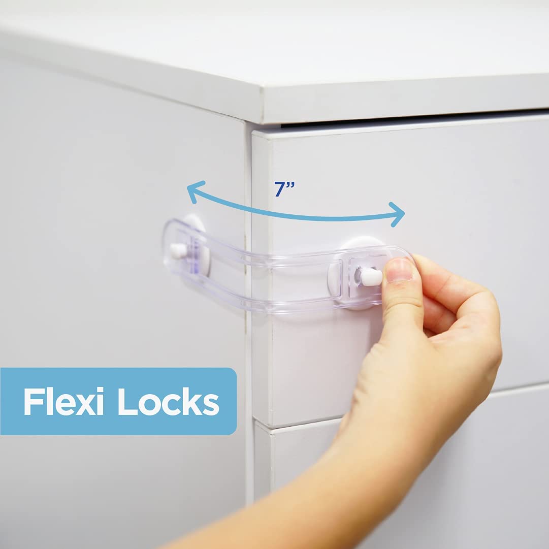 Multipurpose Baby Safety Lock Latch 3pcs Adjustable Locks